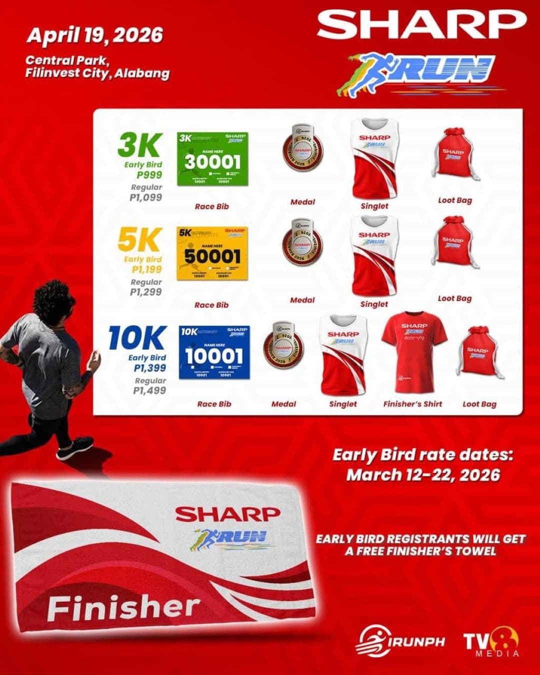 IRUNPH Sharp Run race event poster image