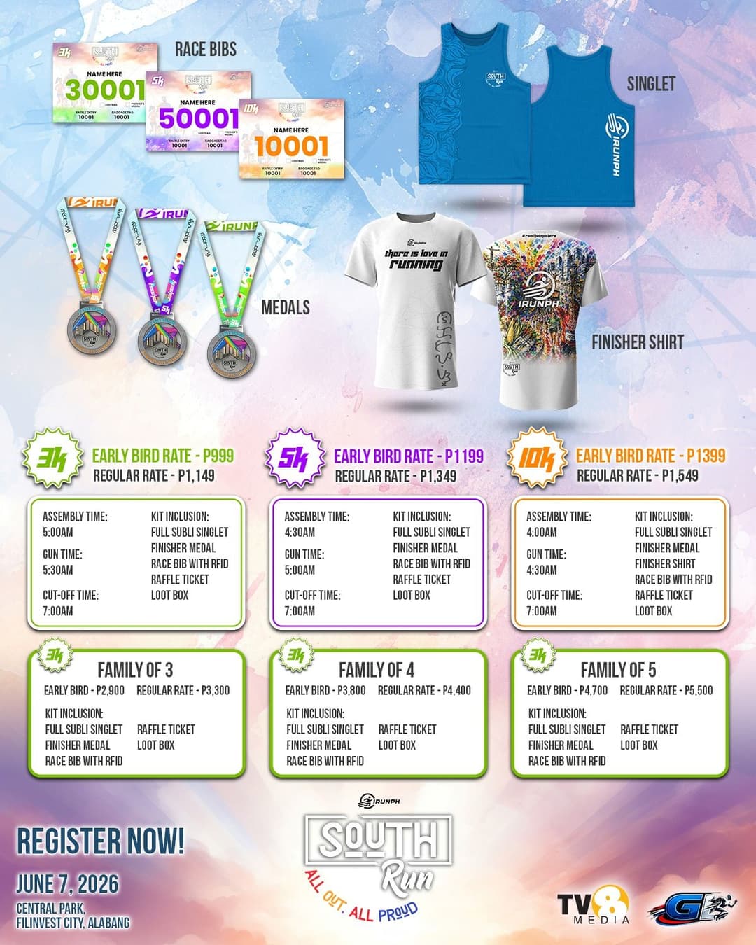IRUNPH South Run race event poster image
