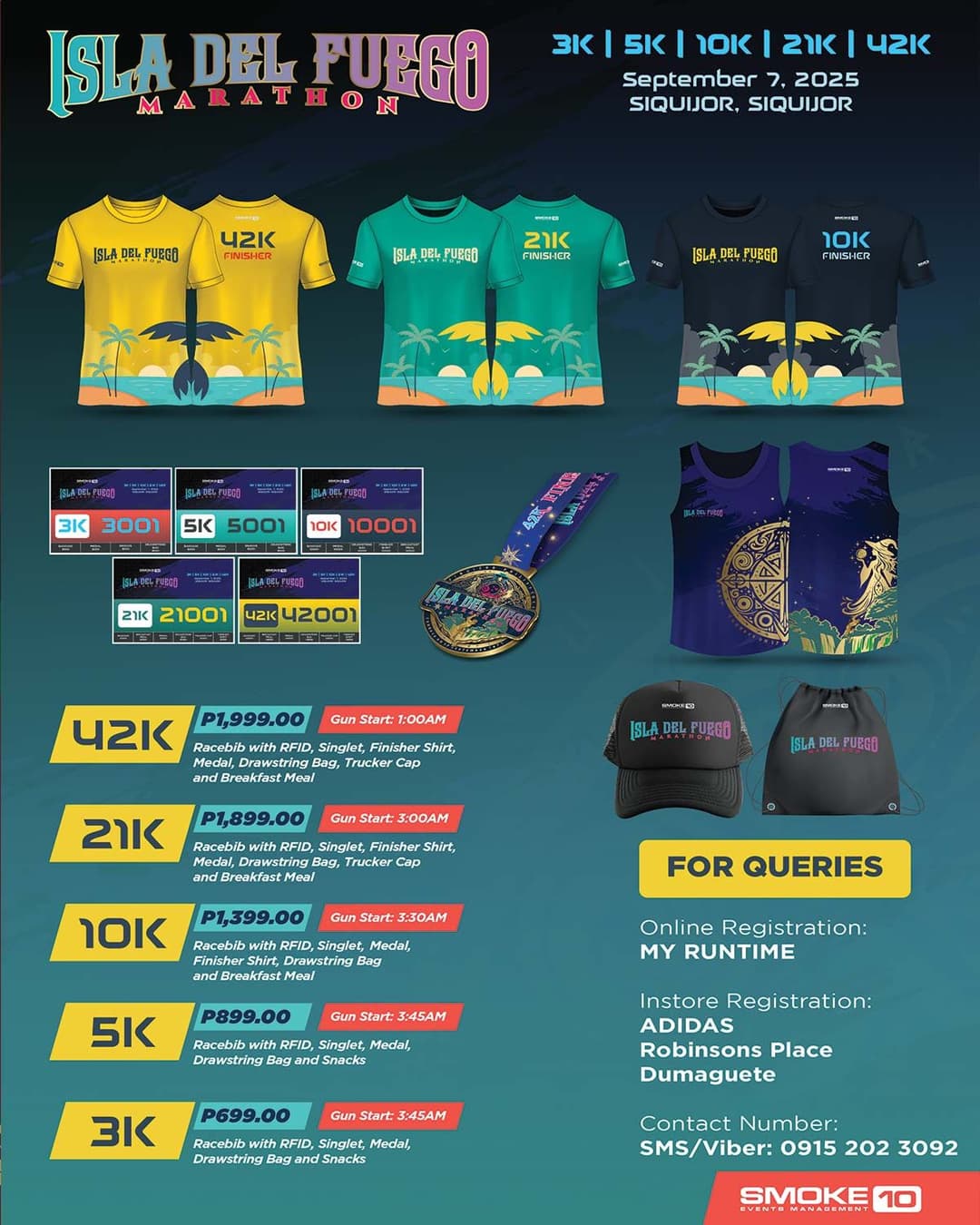 Isla Del Fuego Marathon 2025 poster