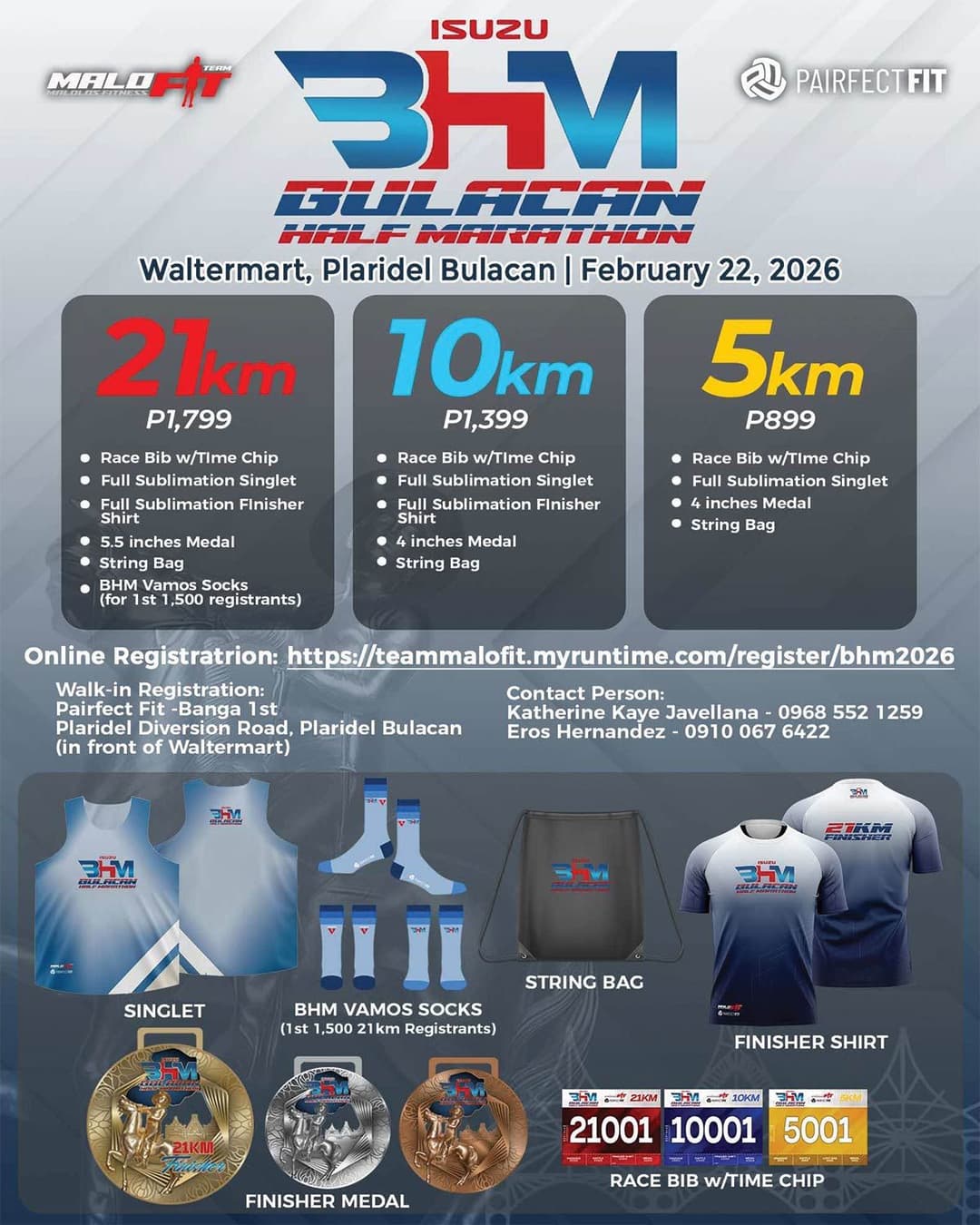 ISUZU Bulacan Half Marathon 2026 race event poster image