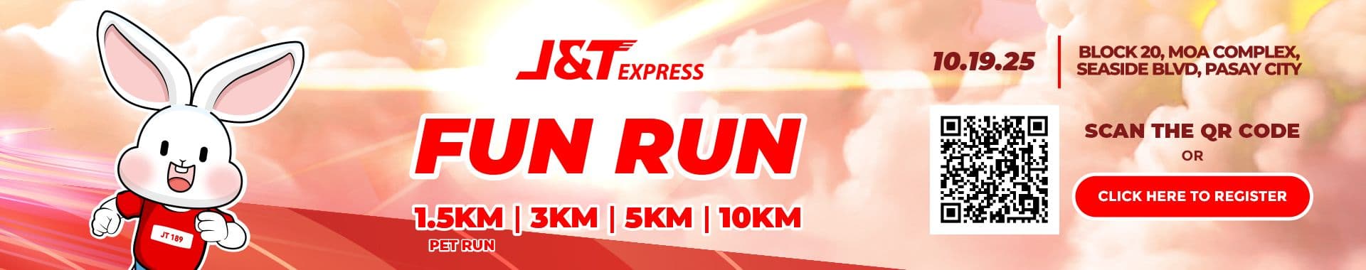 J&T Express Fun Run race event banner image