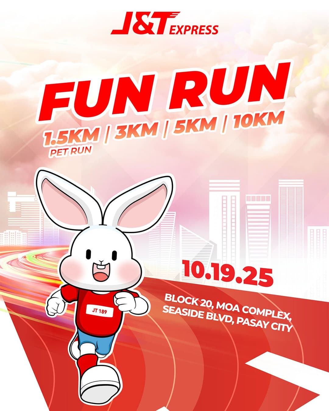 J&T Express Fun Run race event poster image