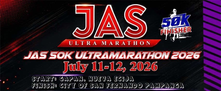 JAS 50K Ultramarathon 2026 race event banner image