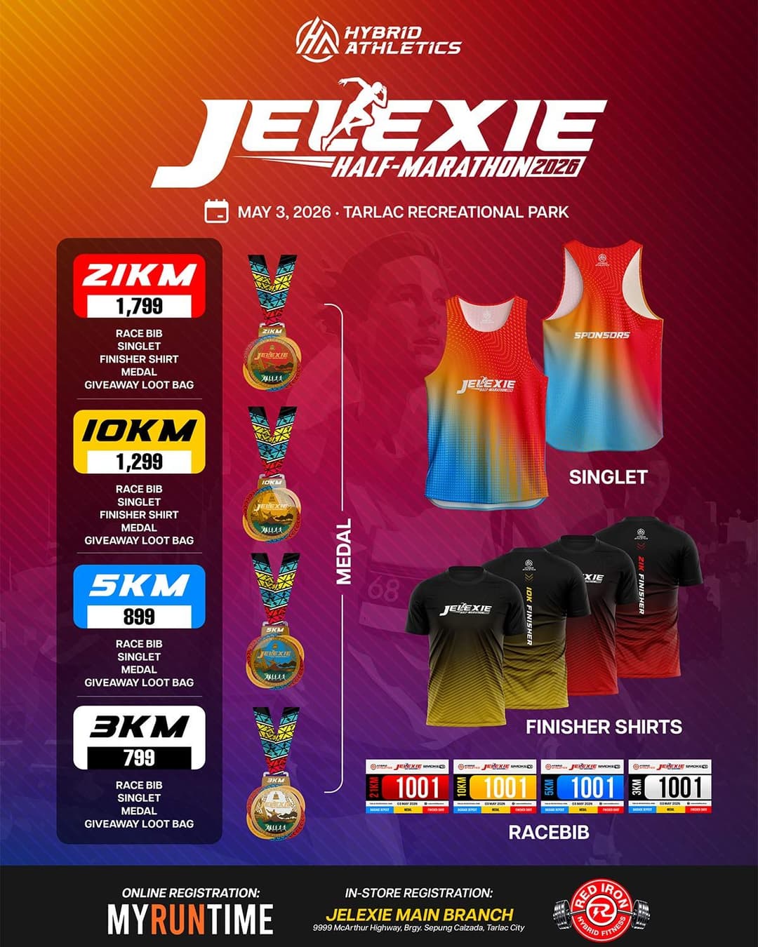 Jelexie Half-Marathon 2026 race event poster image
