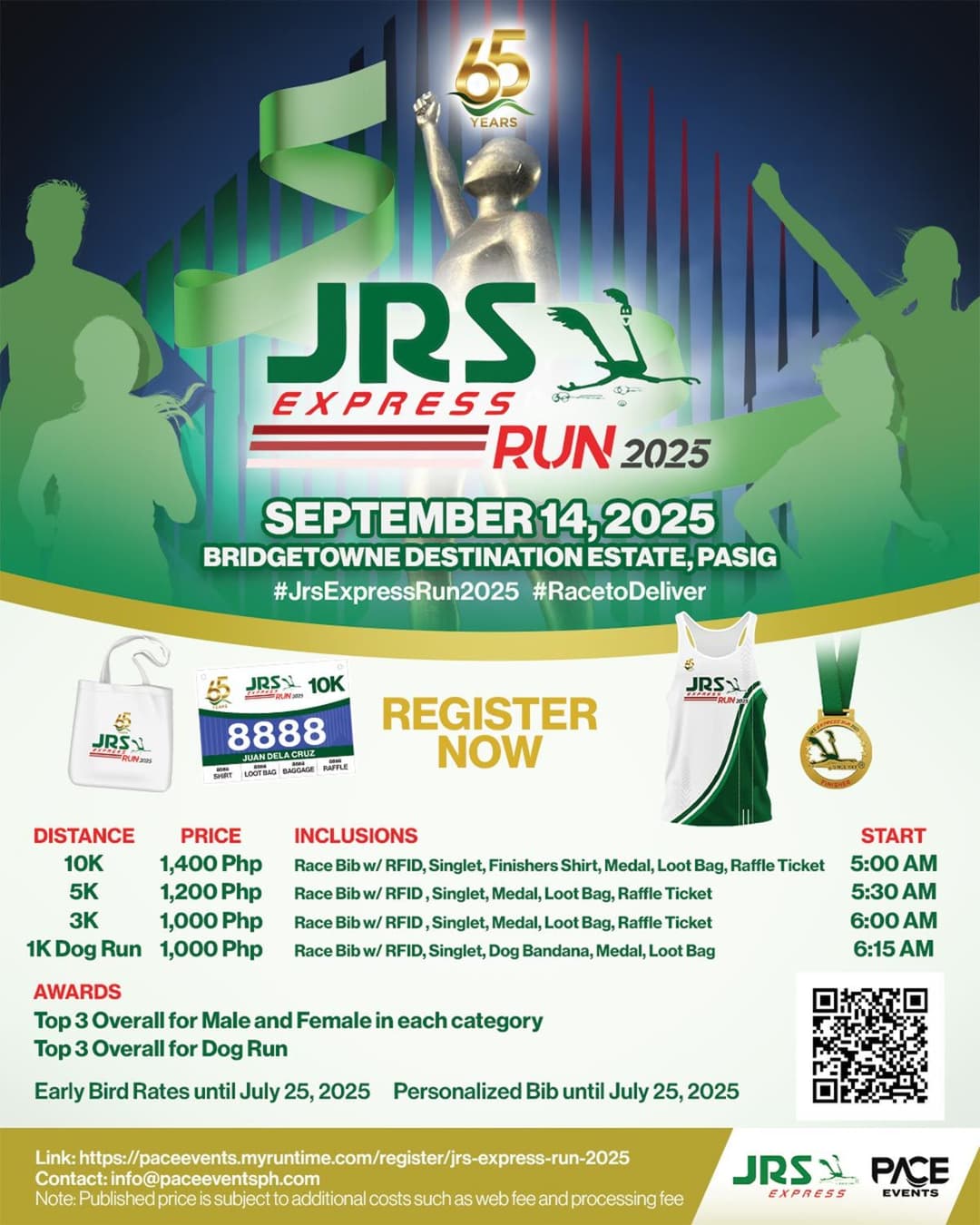 JRS Express Run 2025 race event poster image