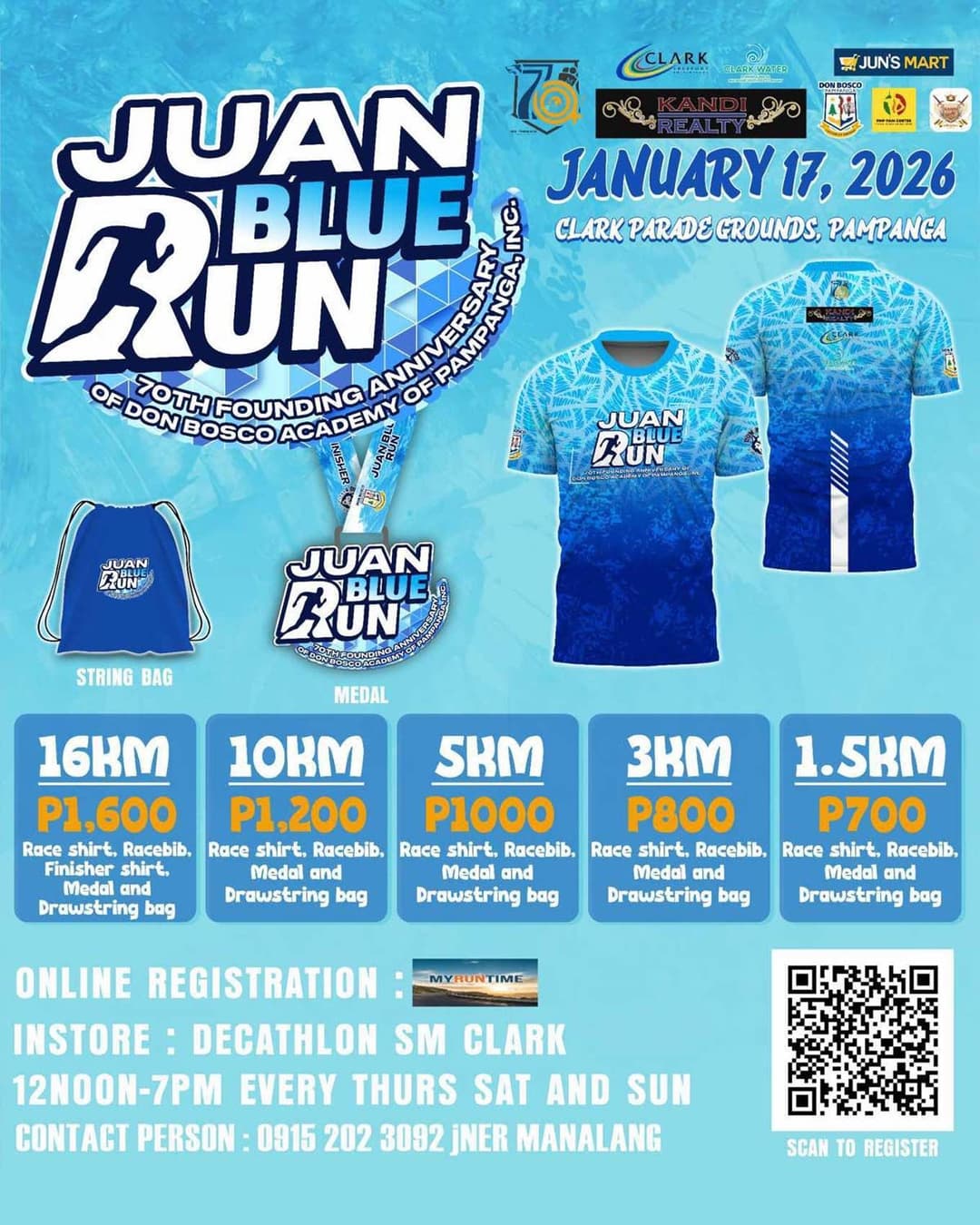 Juan Blue Run race event poster image