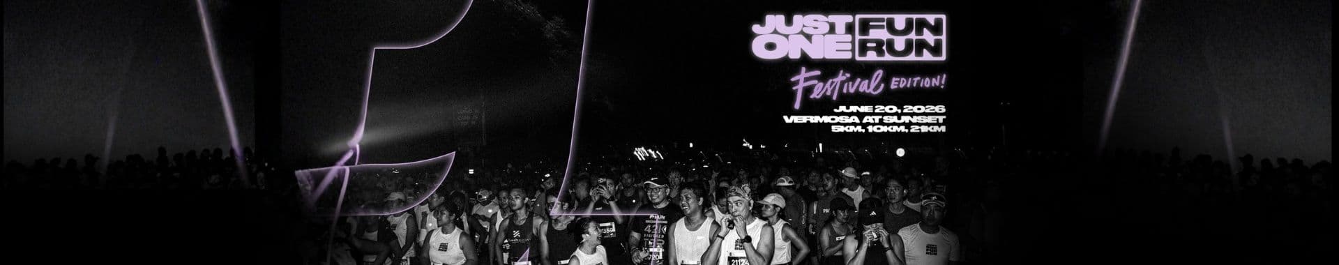 Just One Fun Run race event banner image