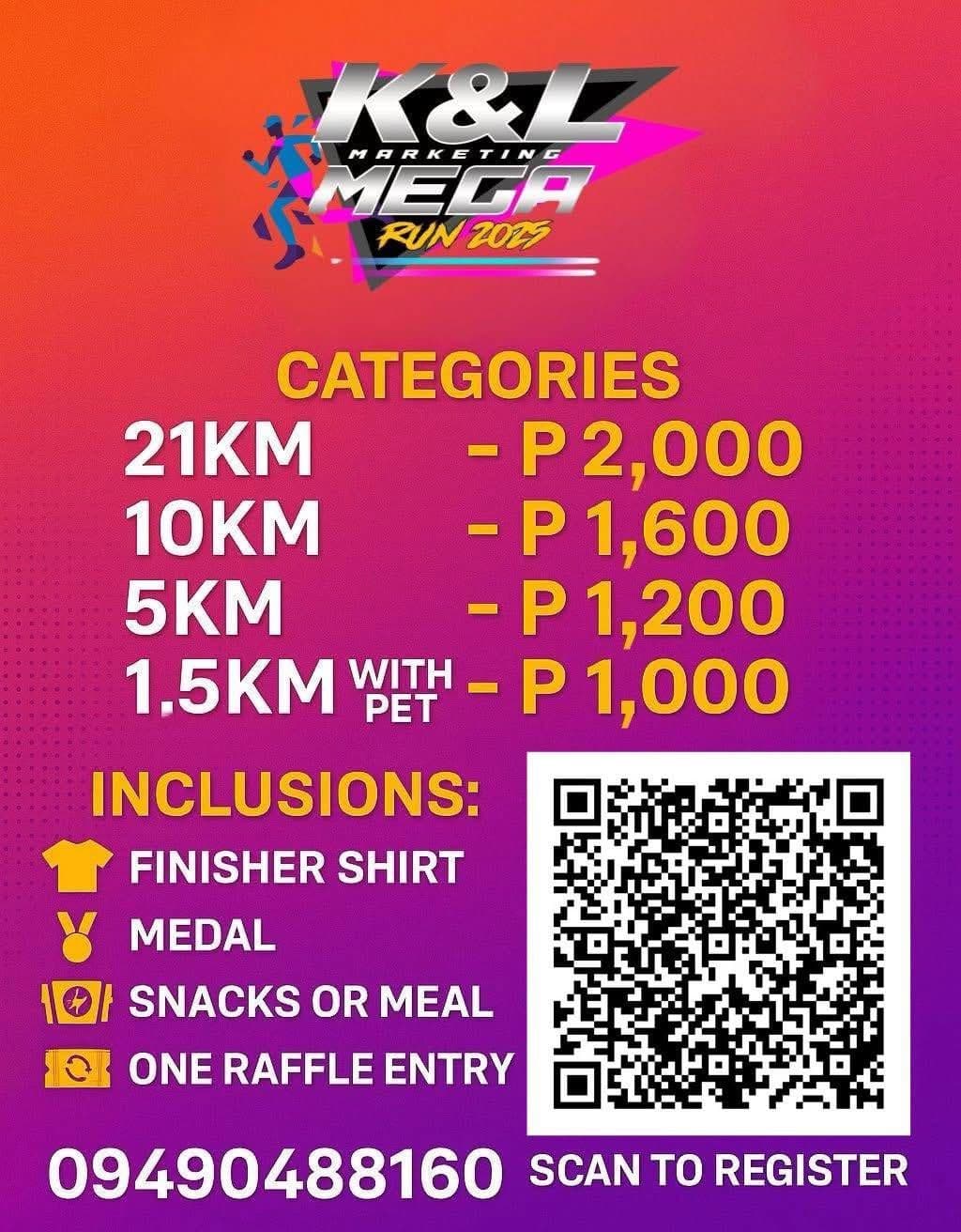 K & L Mega Run race event poster image