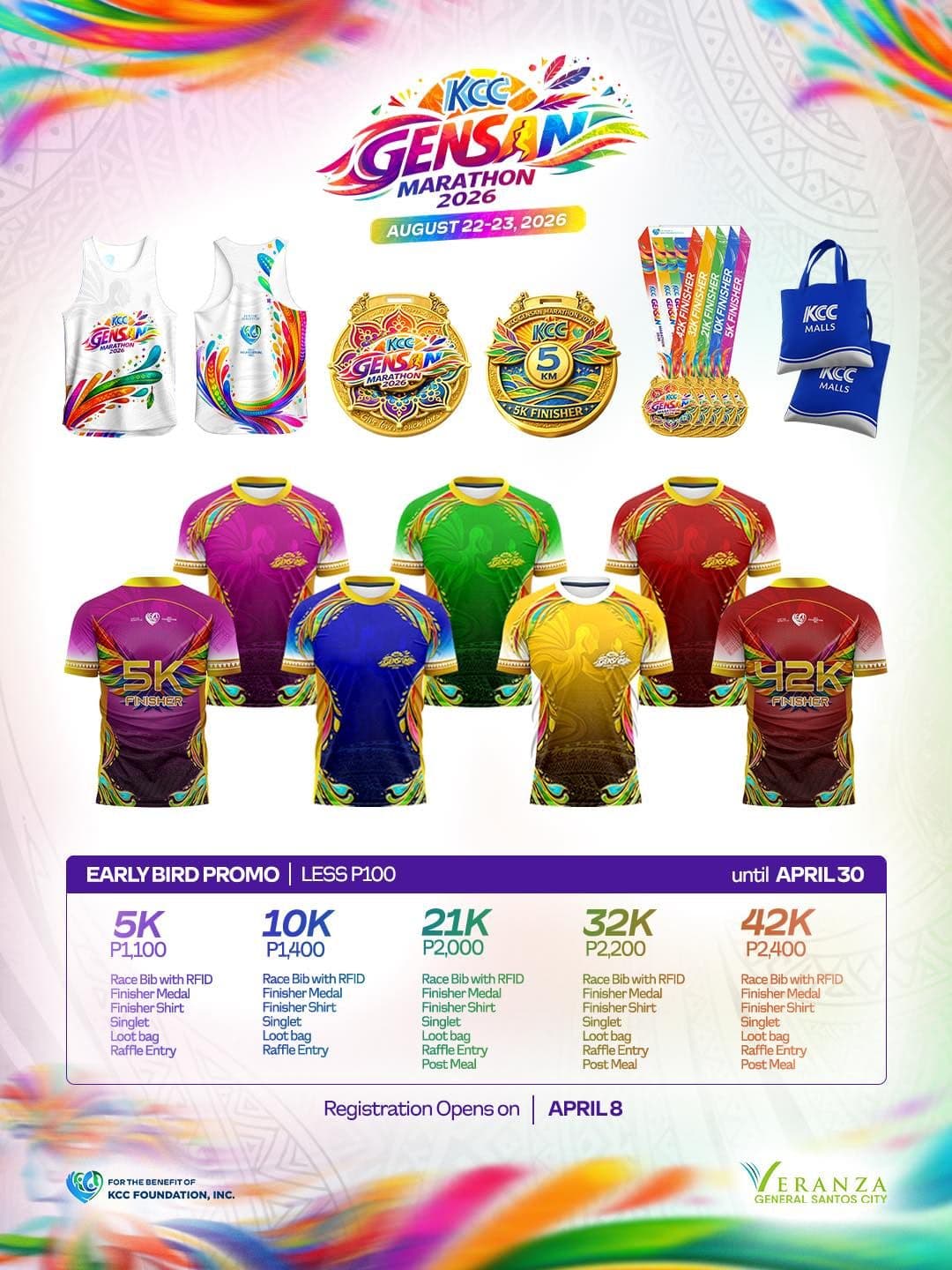 KCC Gensan Marathon 2026 race event poster image