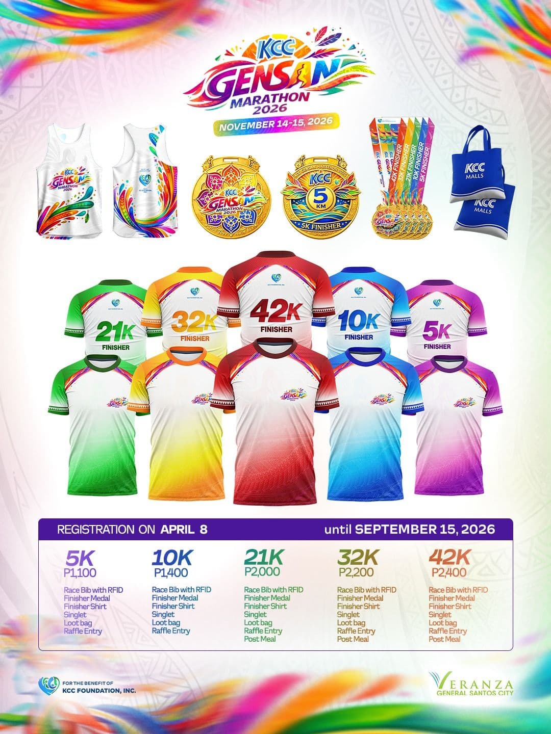 KCC Gensan Marathon 2026 race event poster image