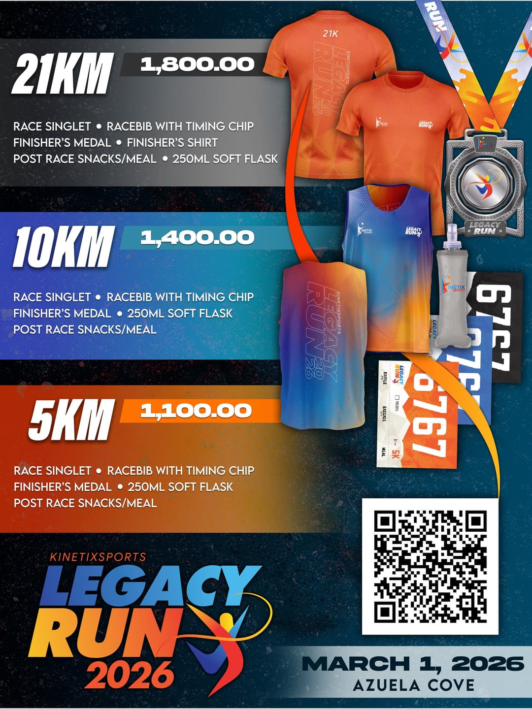 KinetixSports Legacy Run 2026 race event poster image