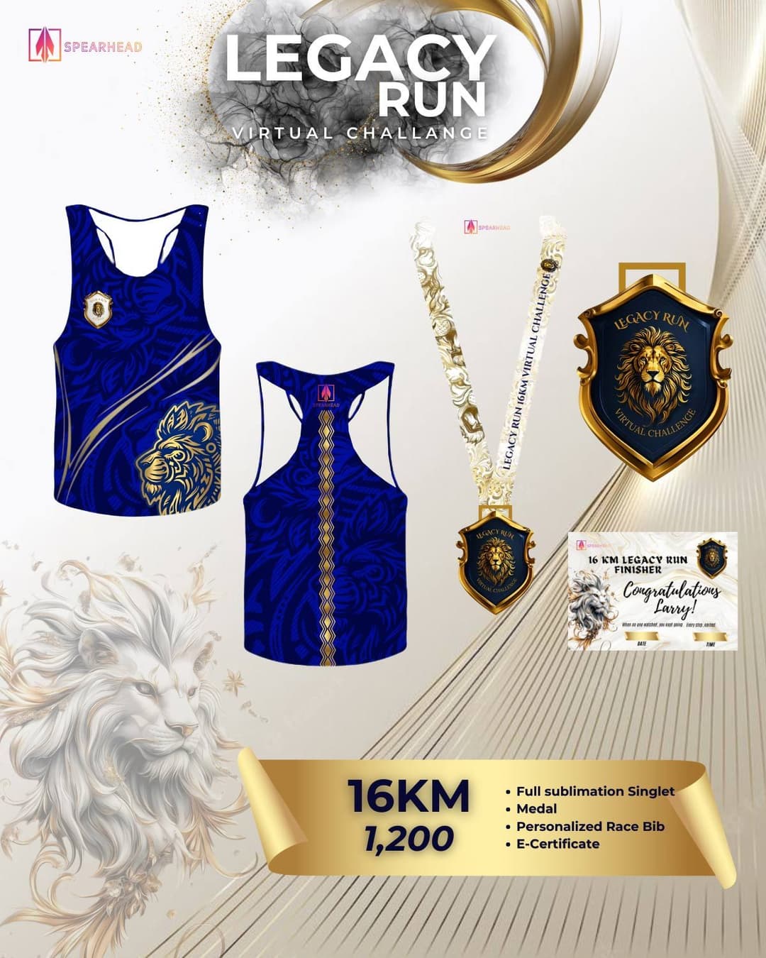 Legacy Run Virtual Challenge race event poster image