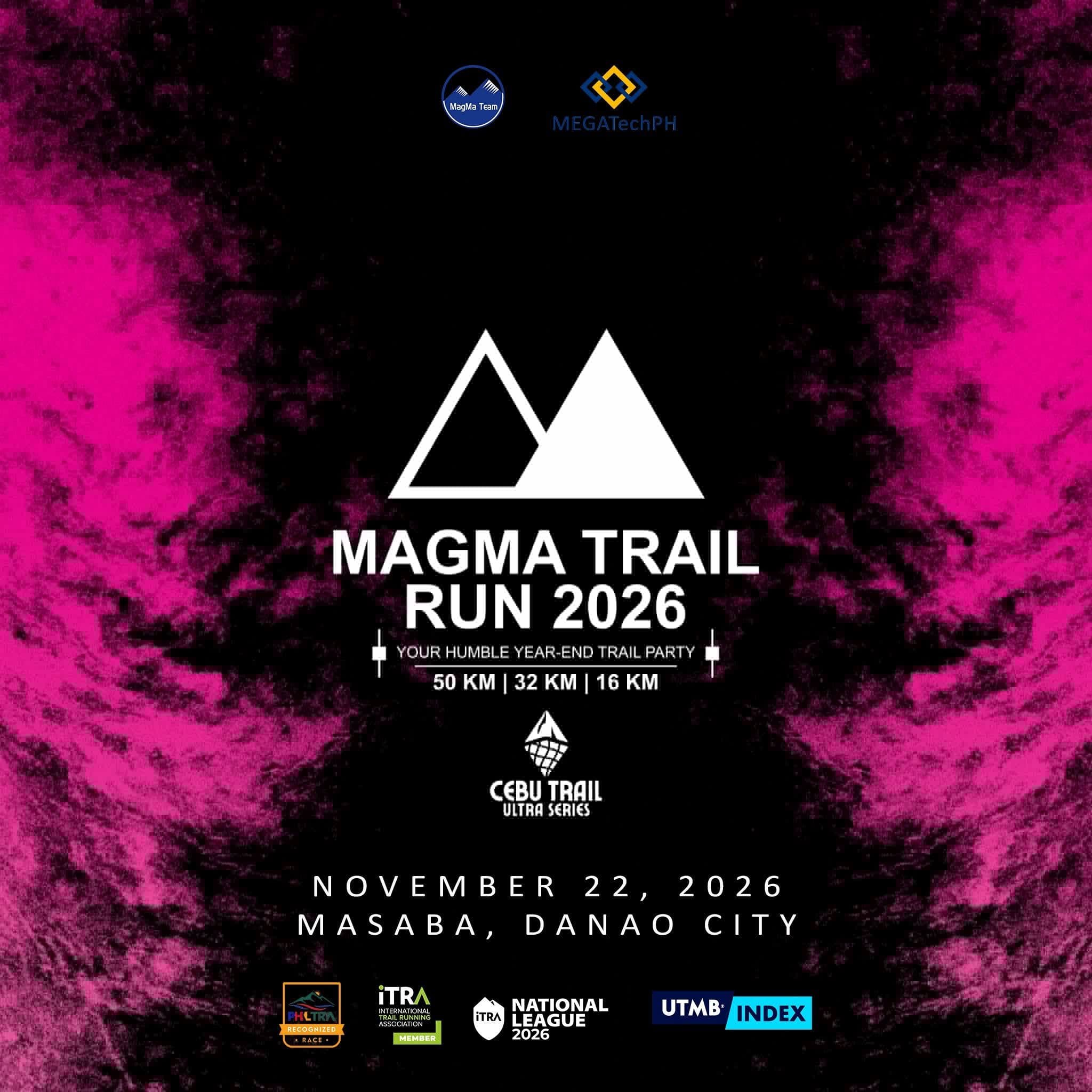 Magma Trail Run 2026 race event banner image