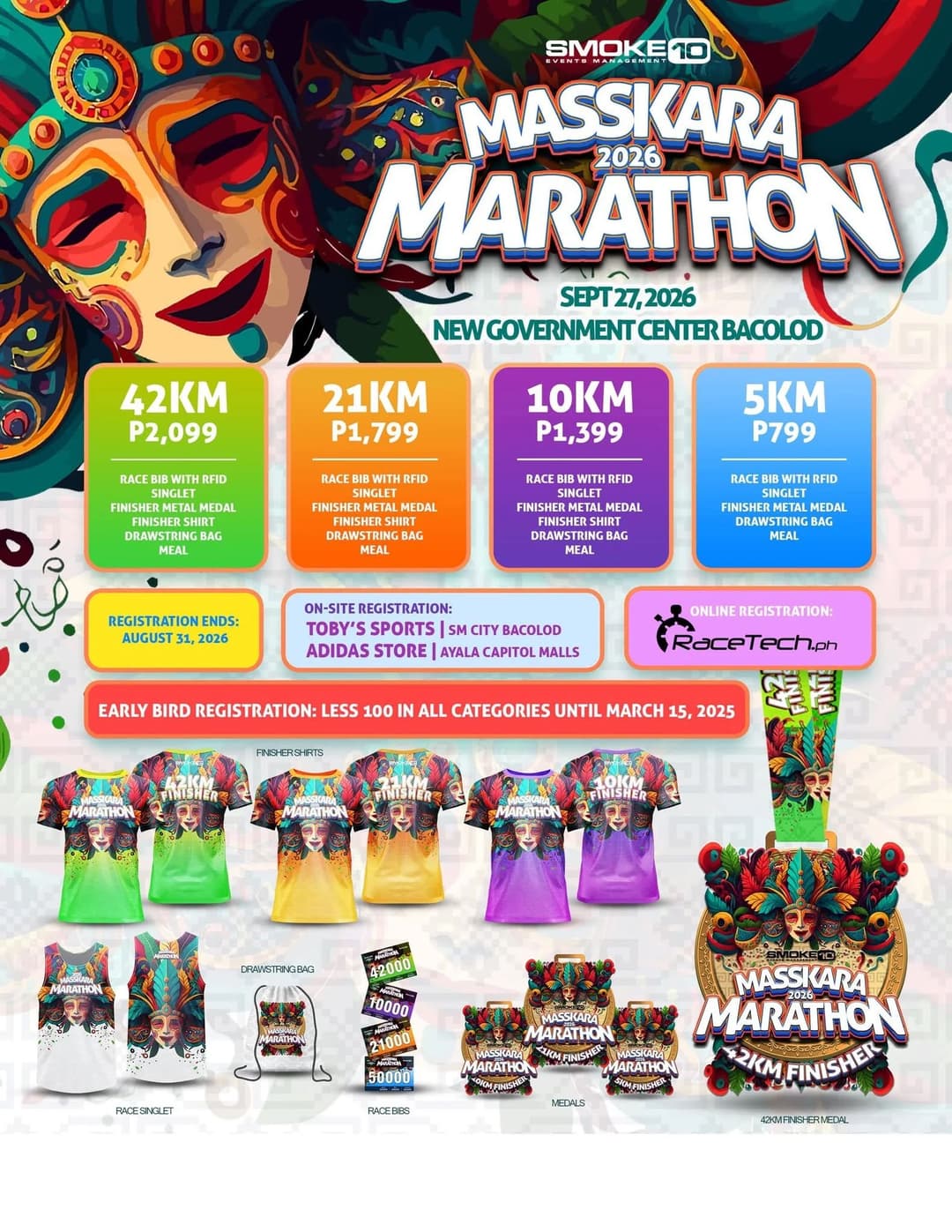 Masskara Marathon 2026 race event poster image