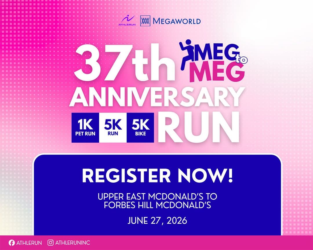 MEG to MEG race event poster image