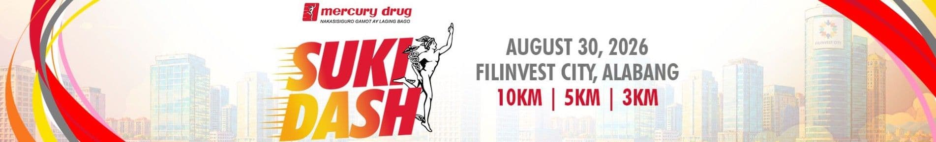 Mercury Drug Suki Dash 2026 race event banner image