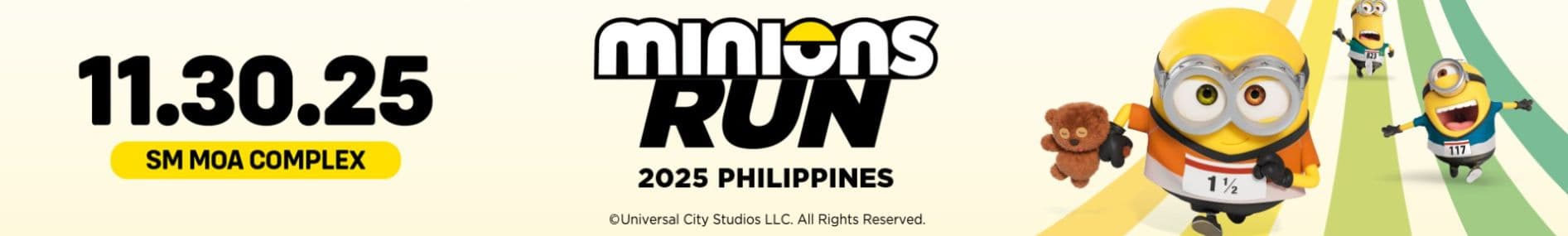 Minions Run 2025 race event banner image