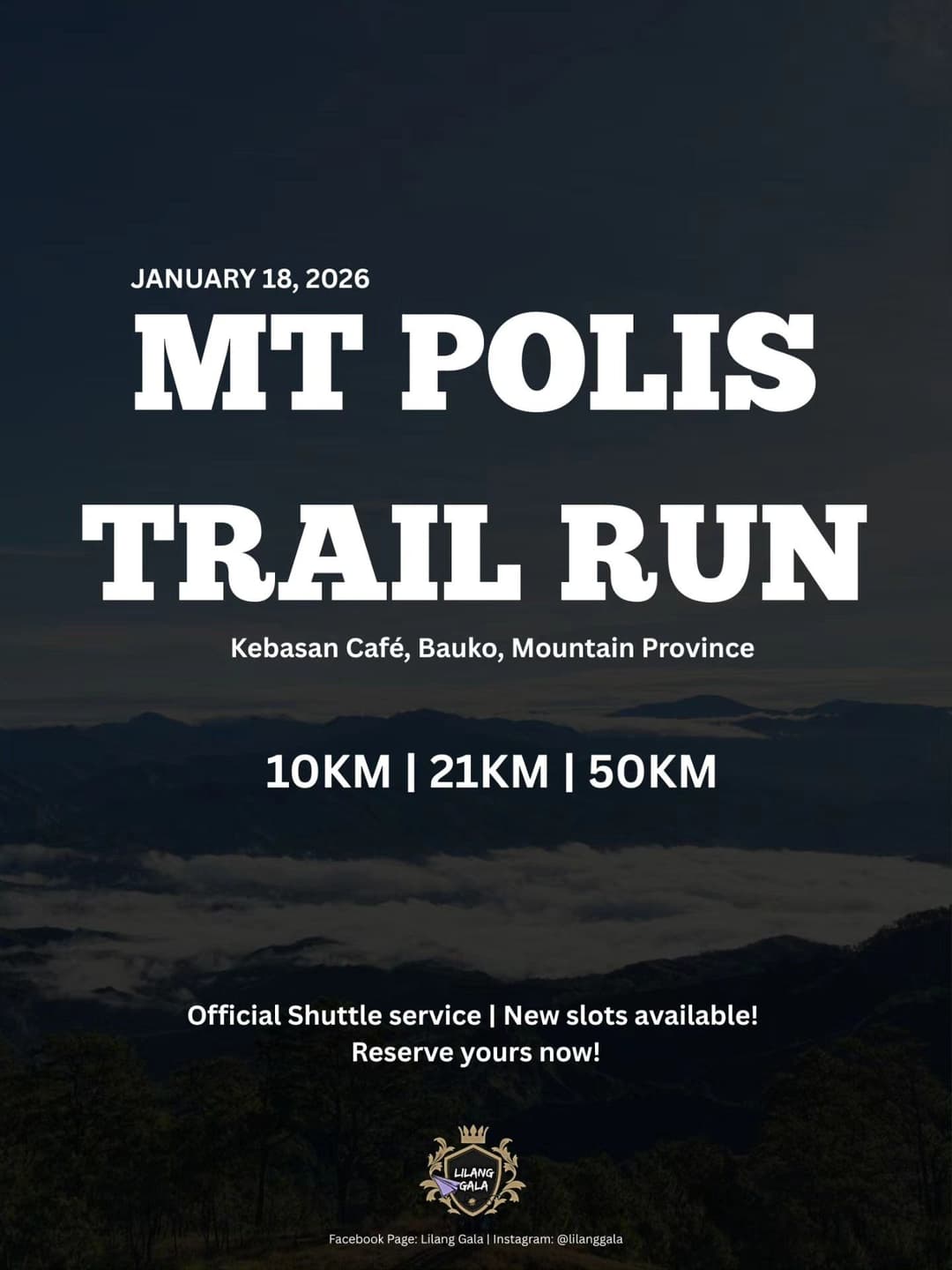 Mount Polis Trail Run 2026 race event poster image