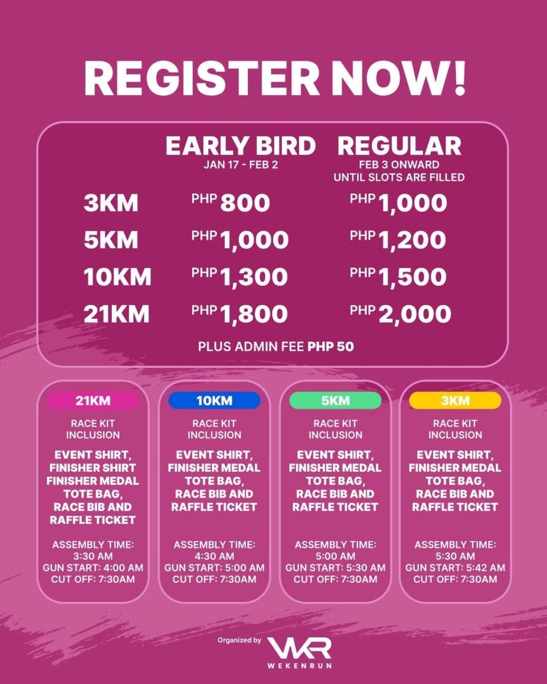 Naga City Women’s Run 2026 race event poster image