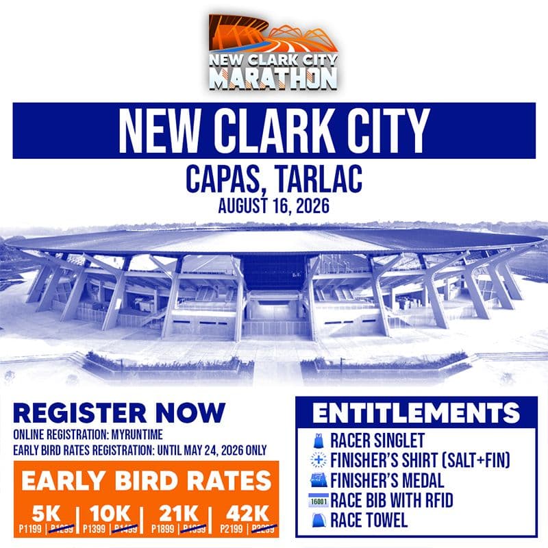 New Clark City Marathon race event poster image