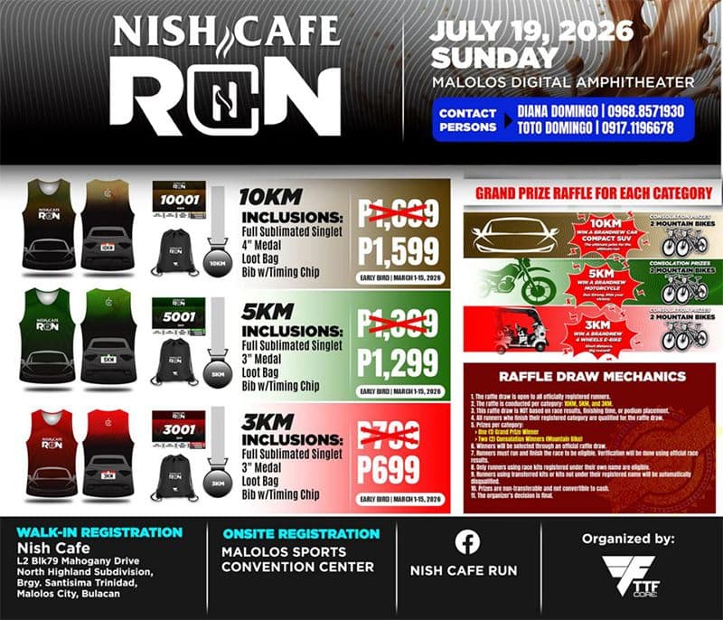Nish Cafe Run race event poster image