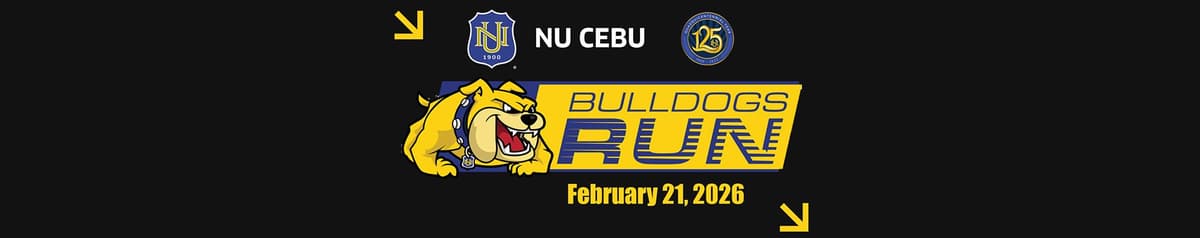 NU Cebu Bulldogs Run 2025 race event banner image