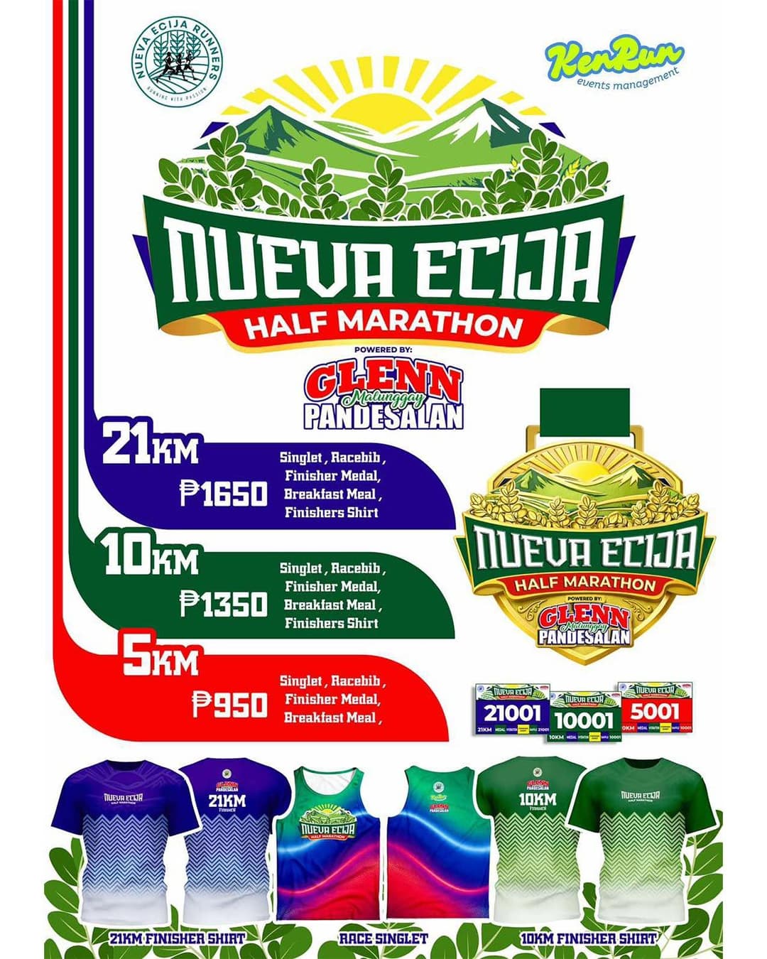 Nueva Ecija Half Marathon 2026 race event poster image