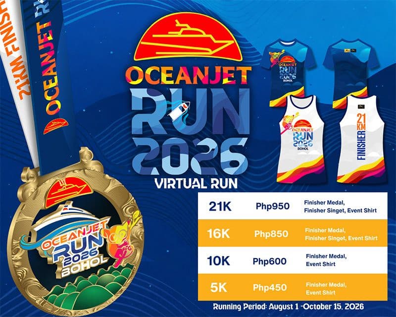 Oceanjet Run 2026 Virtual Run race event poster image