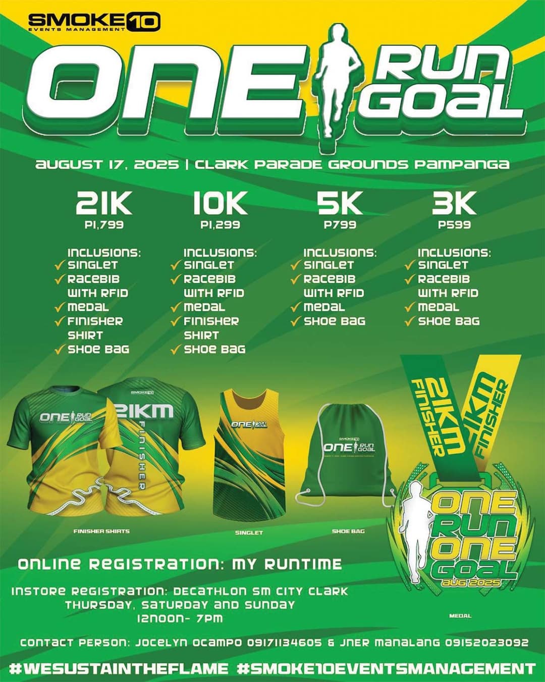 One Run One Goal 2025 poster
