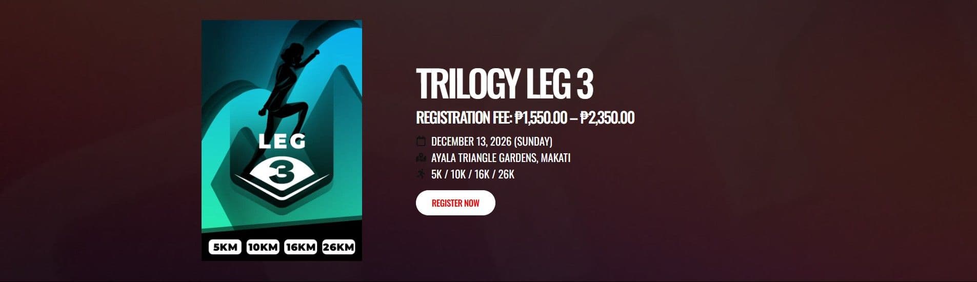 OYM Trilogy Leg 3 race event banner image