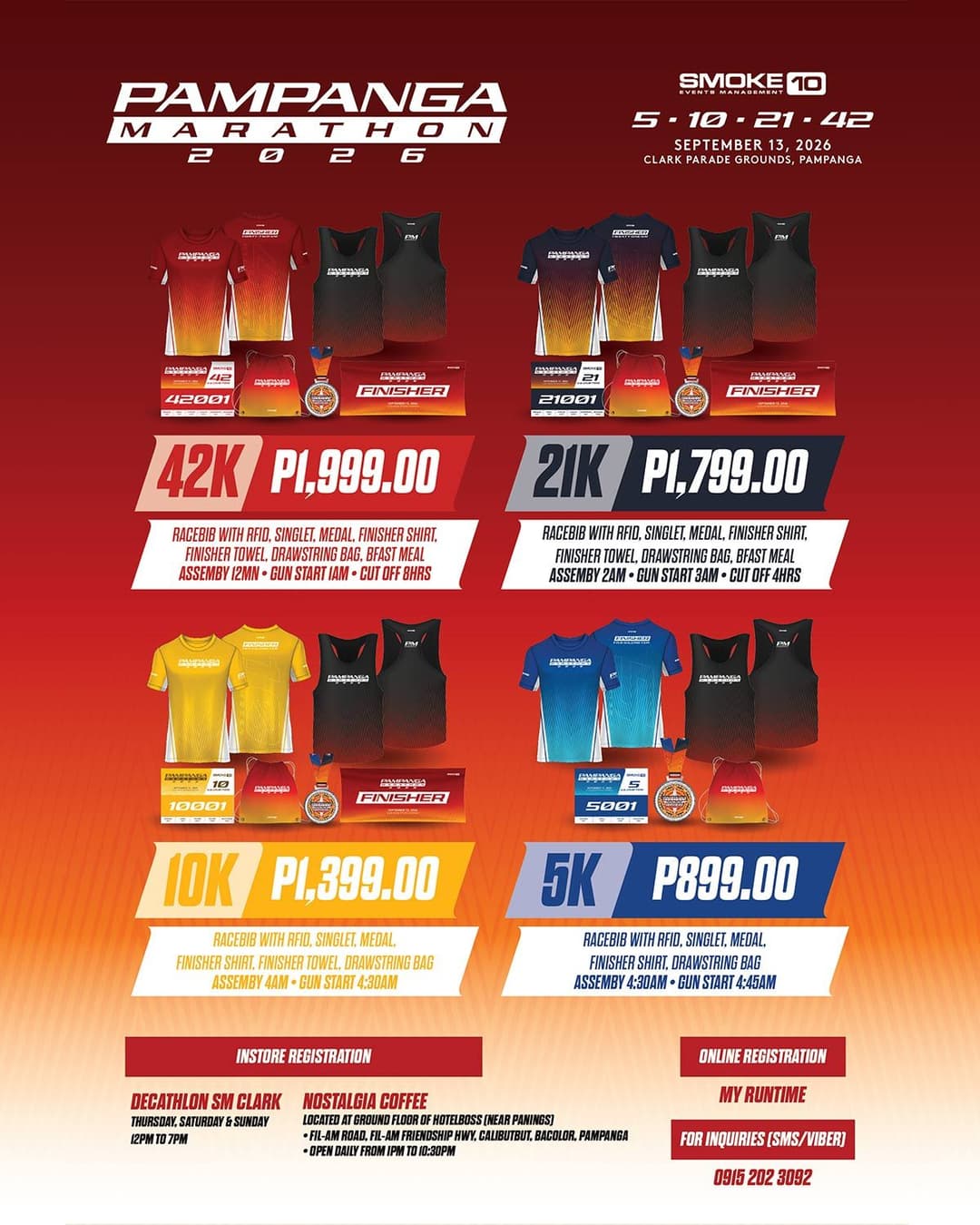Pampanga Marathon 2026 race event poster image