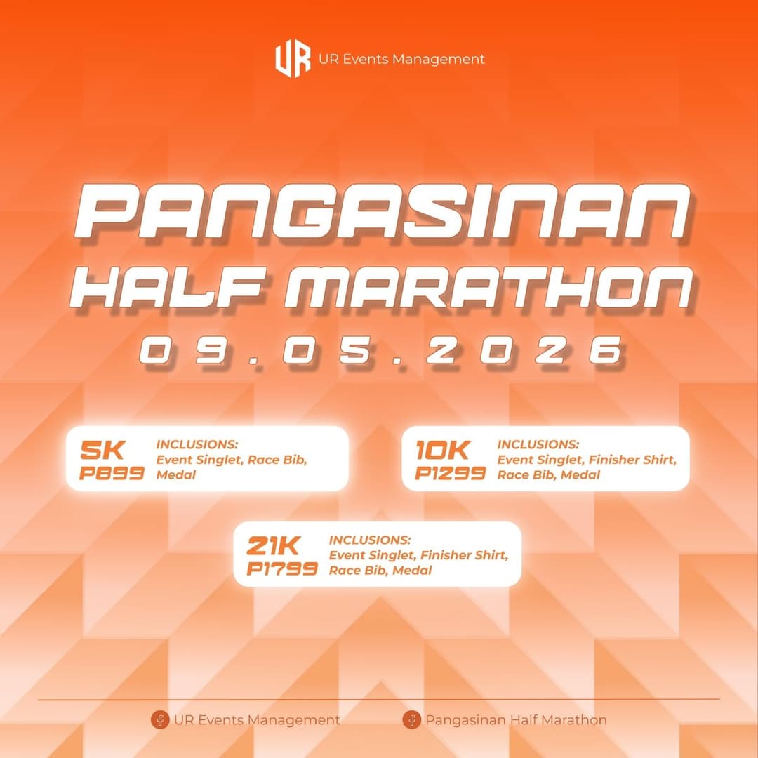 Pangasinan Half Marathon race event poster image