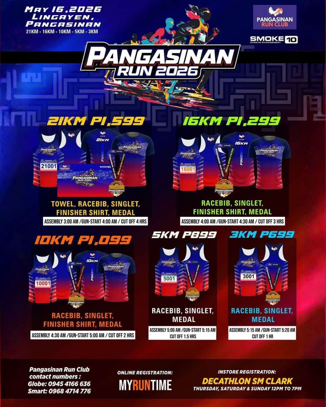 Pangasinan Run 2026 race event poster image