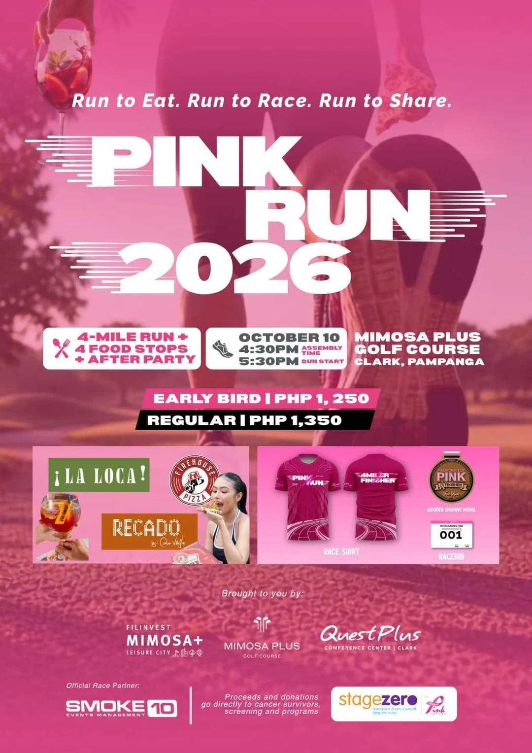 Pink Run 2026 - Clark race event poster image