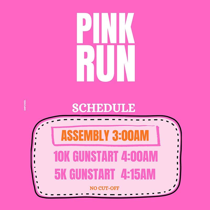 Pink Run Leg 3 race event poster image