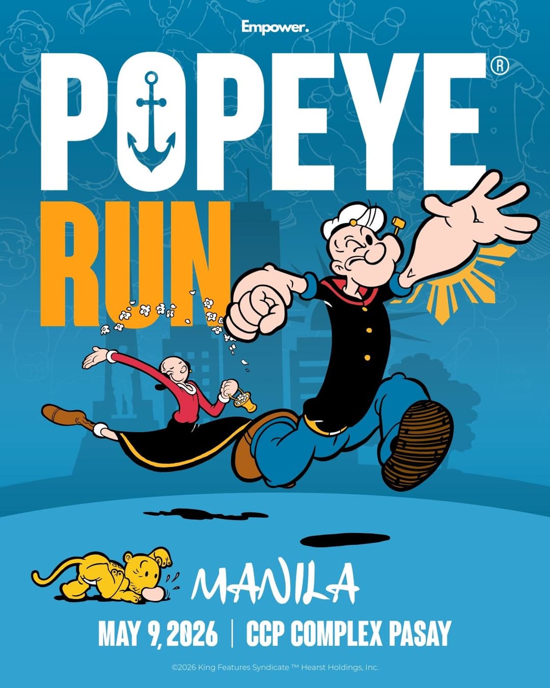 Popeye Run Manila race event poster image