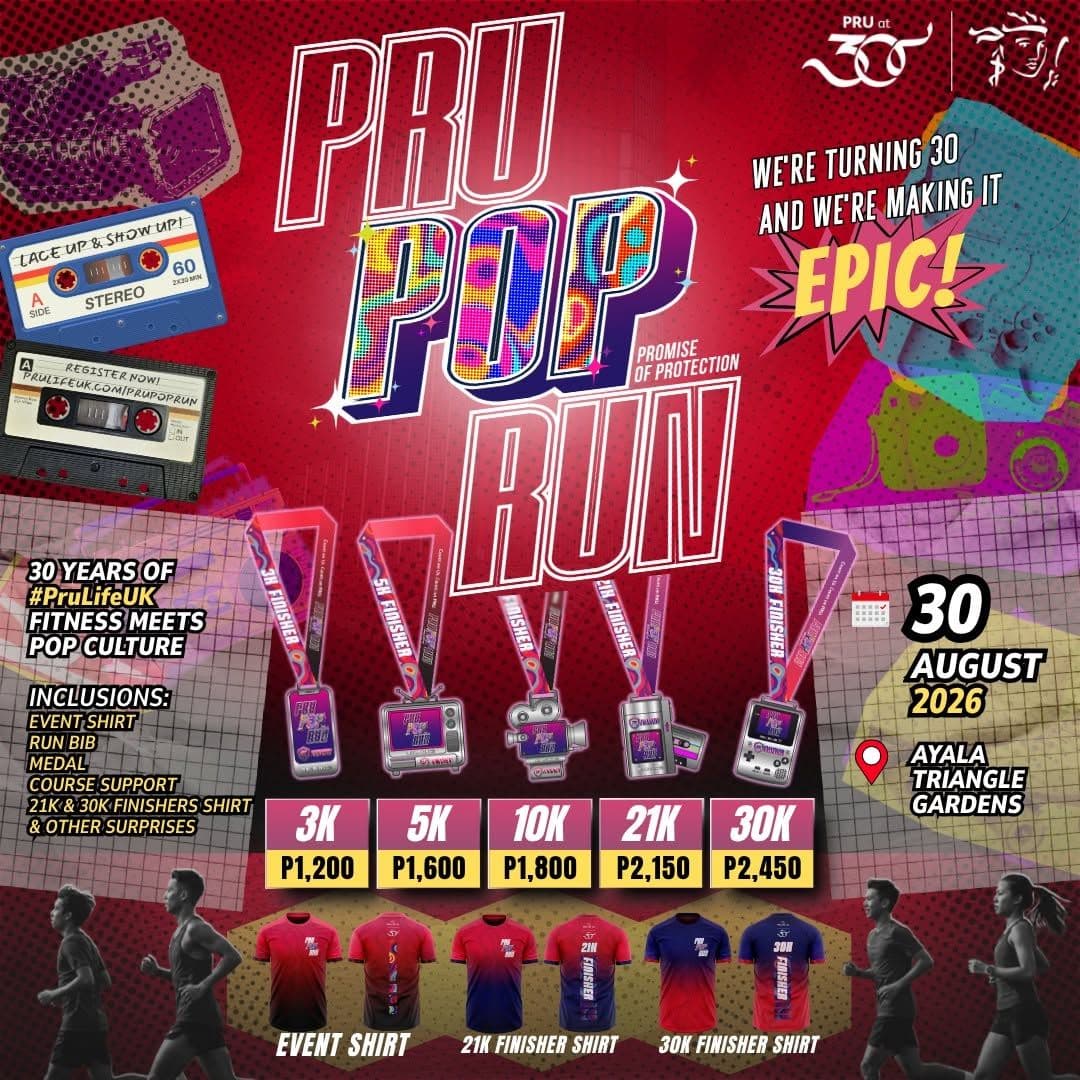 PRU Pop Run race event poster image
