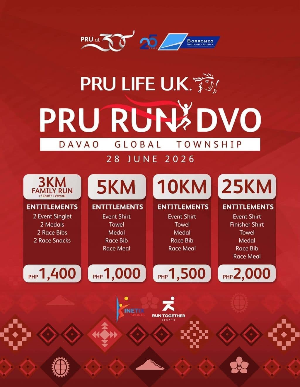 PRU Run DVO 2026 race event poster image