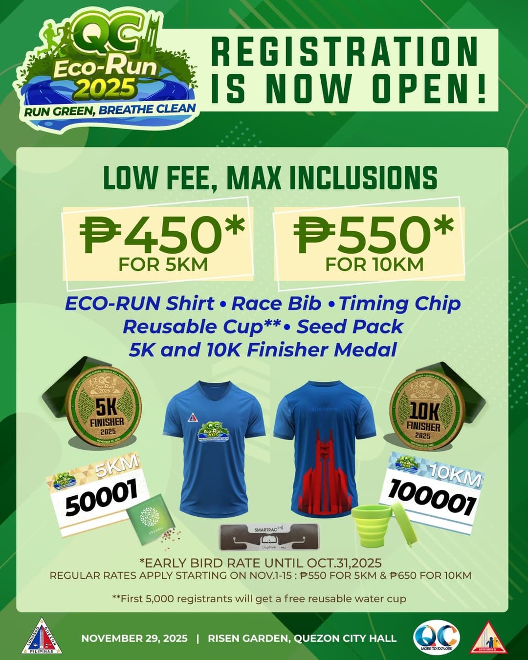 QC Eco-Run 2025 race event poster image