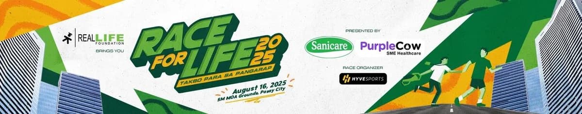 Race For Life 2025 race event banner image