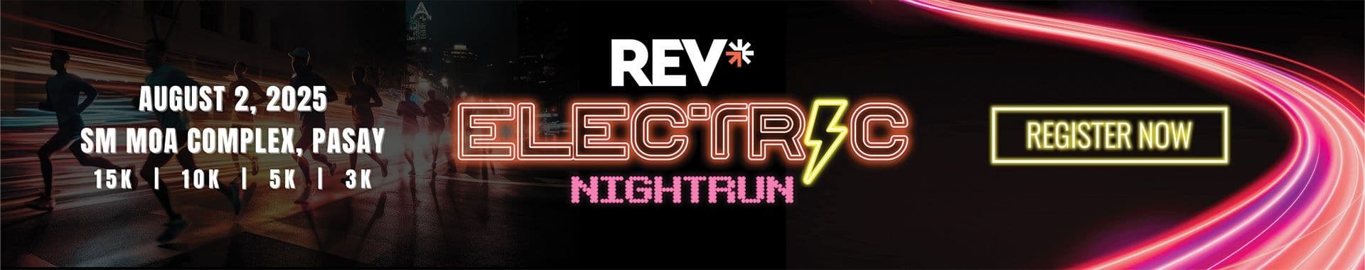 REV Electric NightRun 2025 race event banner image