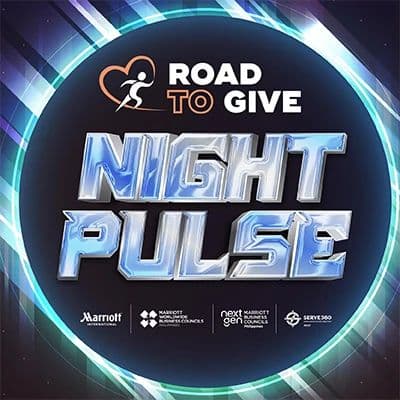 Road to Give: Night Pulse race event logo image