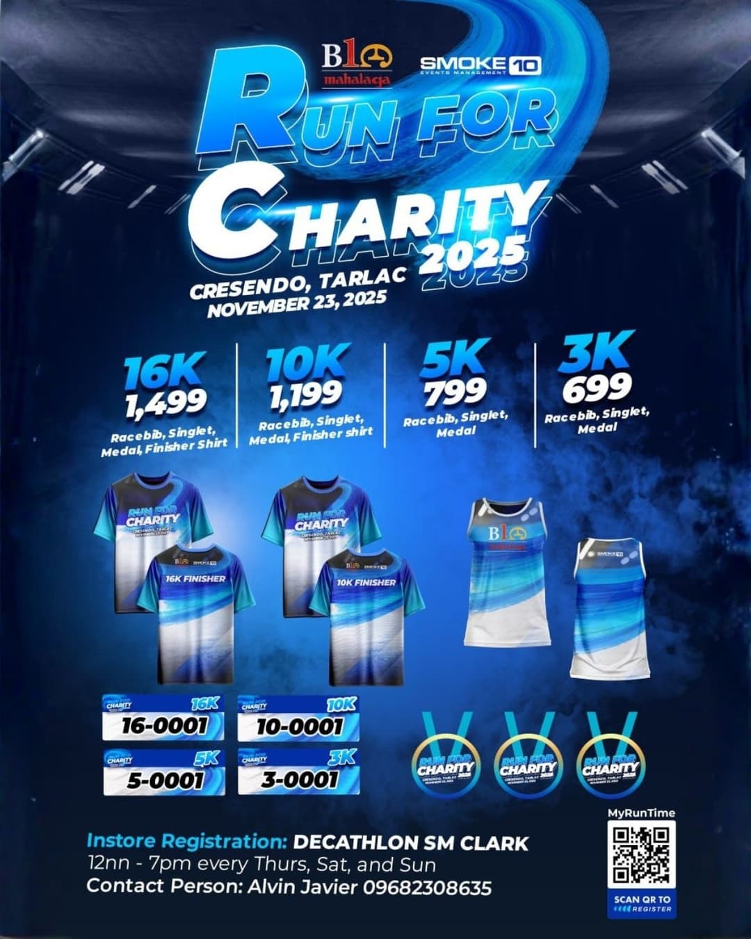 Run for Charity 2025 race event poster image