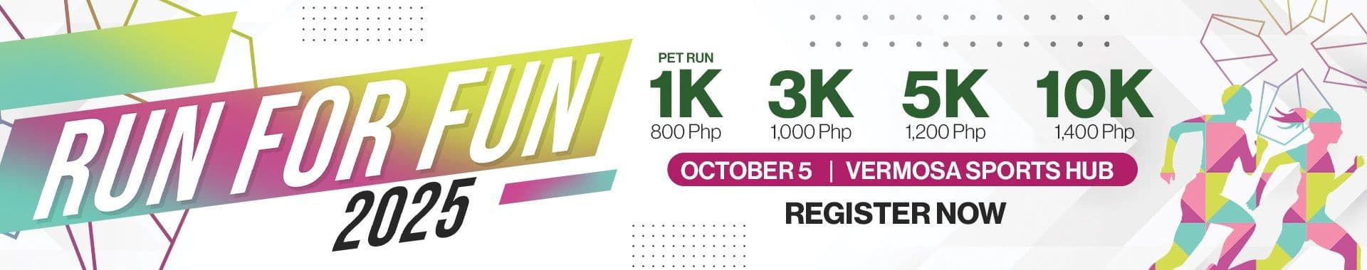 Run for Fun 2025 race event banner image