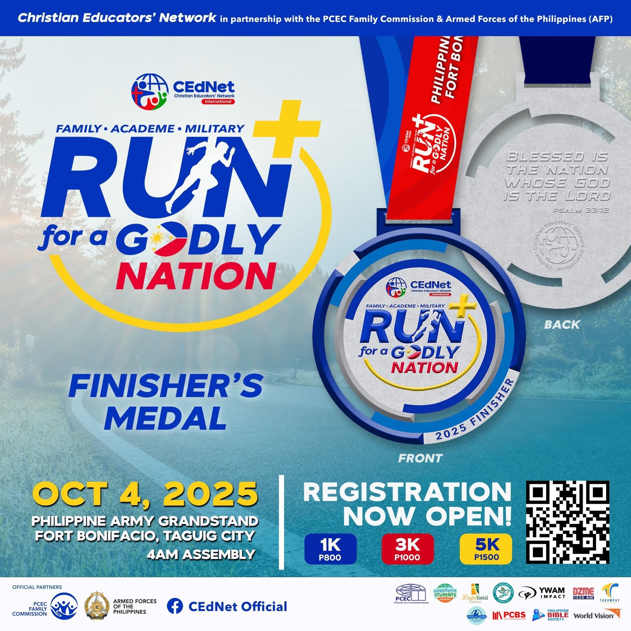 Run For Godly Nation race event banner image