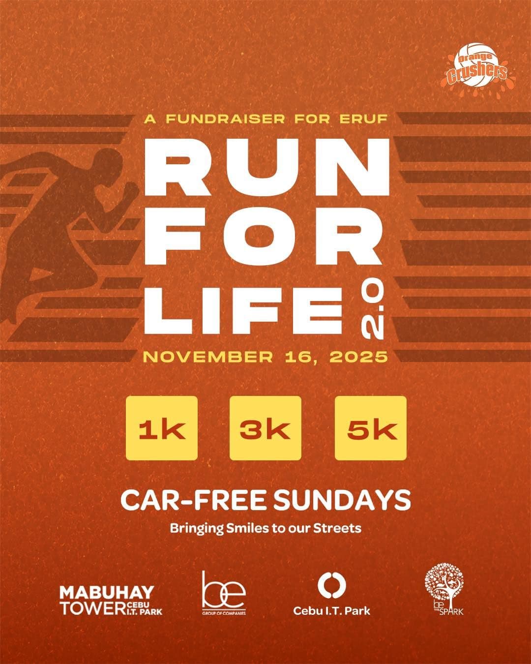 Run For Life 2.0 race event logo image