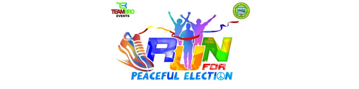 Run For Peaceful Election race event banner image