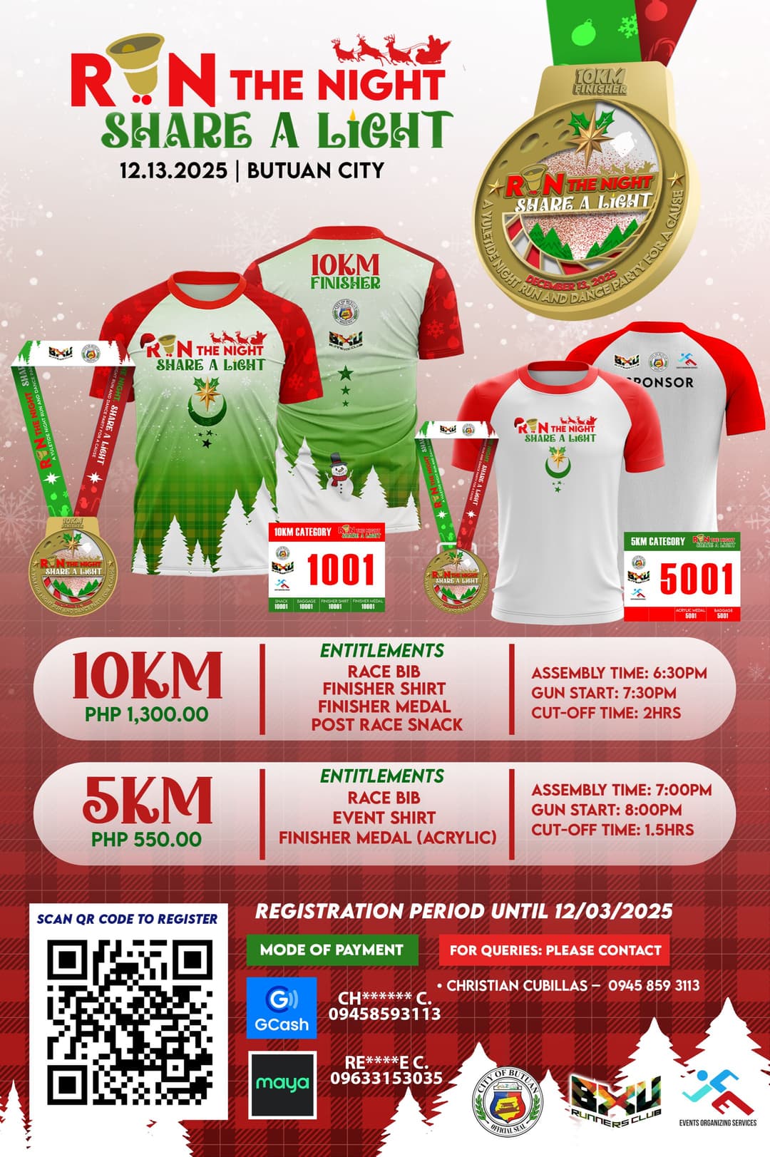 Run the Night, Share a Light race event poster image