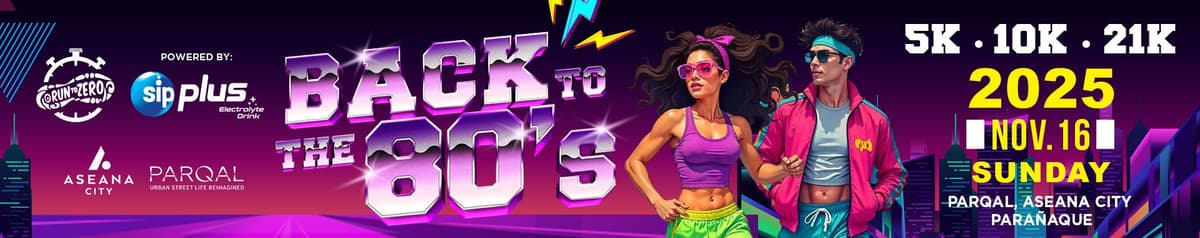 Run to Zero: Back to the 80s race event banner image