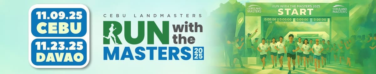 Run with the Masters 2025 Cebu race event banner image